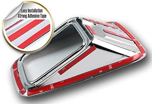 EPARTS Mirror Chrome Bumper Driving Fog Light Bezel Cover Trim Replacement Fit for 2015 2016 2017 Ford F-150 Pickup in Saudi Arabia