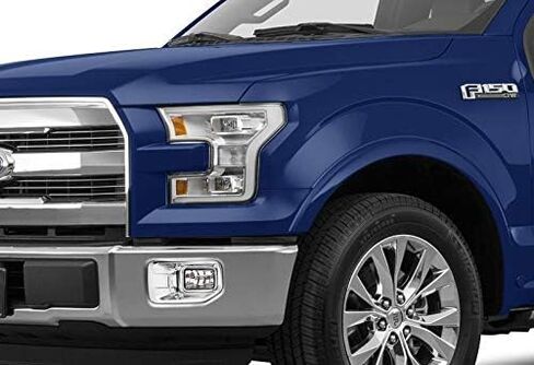 EPARTS Mirror Chrome Bumper Driving Fog Light Bezel Cover Trim Replacement Fit for 2015 2016 2017 Ford F-150 Pickup in Saudi Arabia