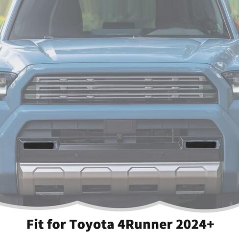 RT-TCZ Front Fog Light Lamp Cover Trim Decoration Exterior Accessories for Toyota 4Runner 2024 2025,Smoked Black in Saudi Arabia