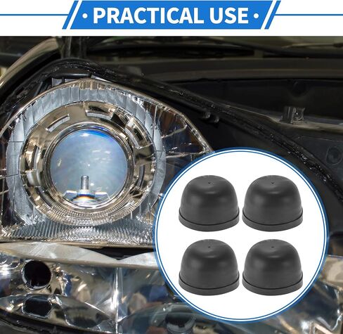 83mm Car Headlight Dust Cover Rubber Rubber Seal Protective Cover Winter Snow Headlight Protector Headlight Dust Cover for Car Truck RV 2 Pcs in Saudi Arabia