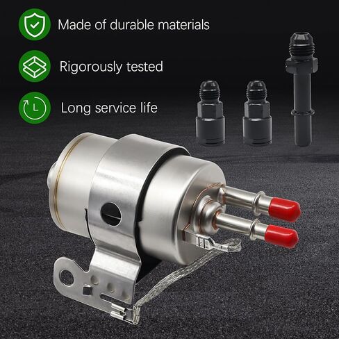 58 PSI Fuel Filter Regulator w/AN-6 3/8'' 5/16'' EFI Inlet Outlet Return Fuel Rail Adpater for LS Swap EFI Conversion Fit for Chevrolet Corvette C5 1999-2004 Replace 19239926 10299146 GF822 G11290 in Kuwait