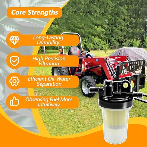 مجموعة فلتر الوقود 31A6200300 مناسبة لجرار ماهيندرا 1526 1626 2415 2516 3016 Max 22 24 25 26 26XL 26XLT 28XL Gear & HST Models، فلتر نظام وقود المحرك Assy in Kuwait