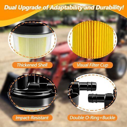 مجموعة فلتر الوقود 31A6200300 مناسبة لجرار ماهيندرا 1526 1626 2415 2516 3016 Max 22 24 25 26 26XL 26XLT 28XL Gear & HST Models، فلتر نظام وقود المحرك Assy in Kuwait