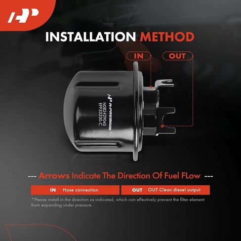 A-Premium Fuel Filter Compatible with Honda Civic 1988-1991, CRX 1988-1991, 1.5L 1.6L in Saudi Arabia
