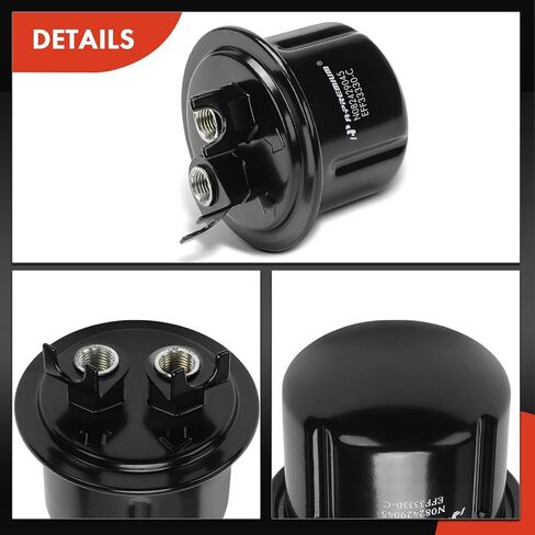 A-Premium Fuel Filter Compatible with Honda Civic 1988-1991, CRX 1988-1991, 1.5L 1.6L in Saudi Arabia