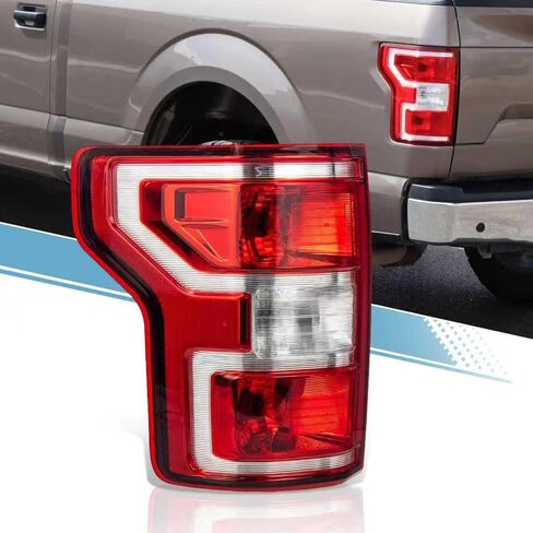 مصابيح خلفية VPIMOZO متوافقة مع 2018 2019 2020 Ford F-150 F150 مصباح الفرامل الخلفي للجانب الأيمن للراكب مع المصابيح والحزام يحل محل JL3Z-13404-H in Kuwait