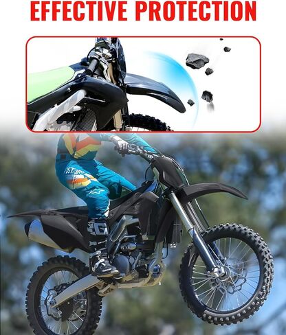 Plastic Fairing Fender Kit for Kawasaki KX250, Black Full Panel Protection Parts for Kawasaki KX250X KX450X 2012-2022, KX450 2019-2022 Plastic Accessories in Saudi Arabia