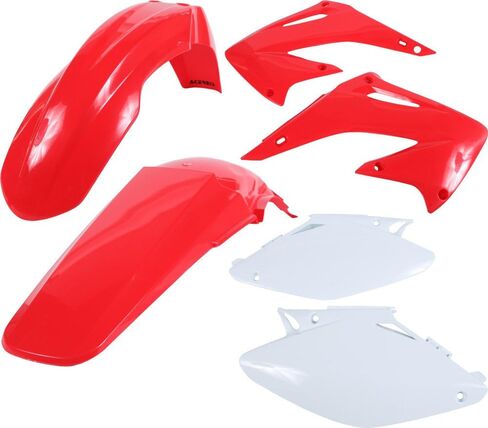 Acerbis Plastic Kit For Honda CR125R (2004-2007), CR250R (2004-2007) - white in Saudi Arabia