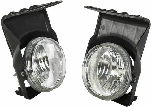 Front Bumper Lower Valance Primed + Fog Light With Harness & Switch Left Driver & Right Passenger Side Direct Replacement Compatible With 2003-2006 GMC Sierra 1500 2500HD GM1000684 in Saudi Arabia
