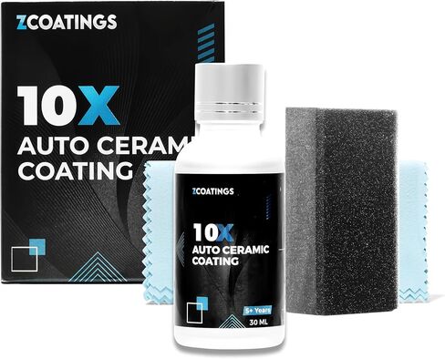 10X Ceramic Coating for Cars – 30ml SiO2 Nano Hydrophobic Paint Protection for Paint, Wheels & Trim | Easy Apply Ceramic Car Coating | Up to 5 Year Durability in Saudi Arabia