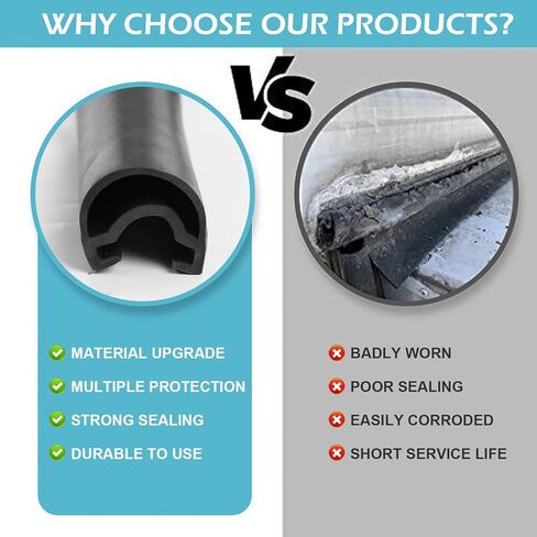 كومبو RV Slide Out Seal Kit 018-341 EK 1/2 بوصة × 2.75 بوصة × 35 بوصة قاعدة ختم تجريد الطقس لمقطورة السفر + 1 بوصة × 15/16 بوصة × 35 بوصة استبدال ممسحة D لنظام RV Camper Slideout، 018-312-EKD + 018-341 EK in Kuwait