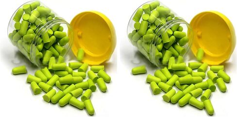 50 Pairs Foam Ear Plugs, Premium Ear Plugs Noise Reduction - 34dB SNR Super Soft Foam Ear Plugs Noise Reduction Hearing Protector for Sleeping, Snoring, Travel, Shooting and Work (Green) in Kuwait