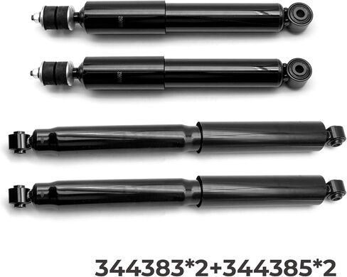 4PCS Front and Rear Shock Absorbers Fit for Chevy Silverado 1500 HD 2001-2006, for Silverado 2500 1999-2004, for Silverado 2500 HD 2001-2010, for GMC Sierra 1500 HD Sierra 2500/2500 HD in Kuwait