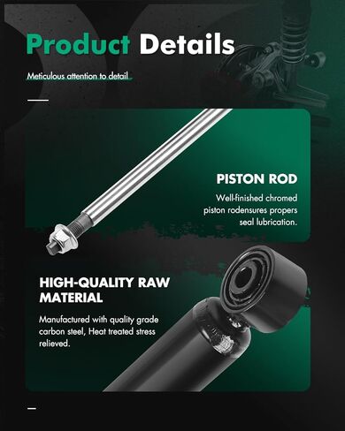 SCITOO - ممتص الصدمات الخلفي لسيارة VW Fits 2009 2010 2011 2012 2013 CC,2008 R32,2006 2007 2008 2009 Rabbit Shocks 344459 Struts - مجموعة من قطعتين in Saudi Arabia