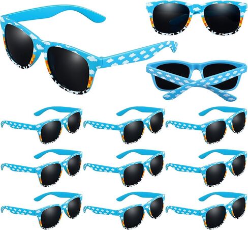 12 Pack Themed Sunglasses Retro Party Favors, Pattern Sunglasses, Party Supplies and Dress Up Accessories in Saudi Arabia