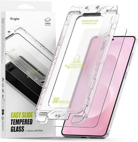 Ringke Easy Slide Tempered Glass [Super Easy to Install] Compatible with Samsung Galaxy A35 Screen Protector 5G, Case Friendly Shatterproof Premium 9H Hardness - 2 Pack in Saudi Arabia