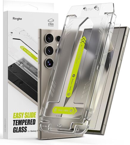 Ringke Easy Slide Tempered Glass [Super Easy to Install] Compatible with Samsung Galaxy A35 Screen Protector 5G, Case Friendly Shatterproof Premium 9H Hardness - 2 Pack in Saudi Arabia