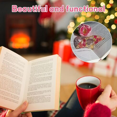 مجموعة مكونة من 4 قطع مع مشبكين للكتاب من الراتنج و2 إشارة مرجعية من الأكريليك، وحامل صفحة الإبهام، وحاملي صفحات الكتاب للقراءة in Kuwait