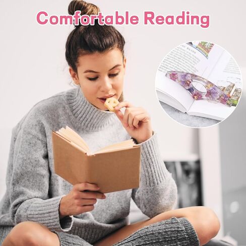 مجموعة مكونة من 4 قطع مع مشبكين للكتاب من الراتنج و2 إشارة مرجعية من الأكريليك، وحامل صفحة الإبهام، وحاملي صفحات الكتاب للقراءة in Kuwait