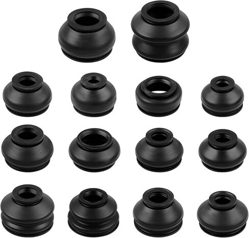 14PCS Tie Rod Boot Kit, Universal Inner Tie Rod Boot & Ball Joint Dust Cover, Heavy Duty Rubber Tie Rod End Boots,Durable Steering Protection Accessories for Cars, SUVs, Trucks in Kuwait