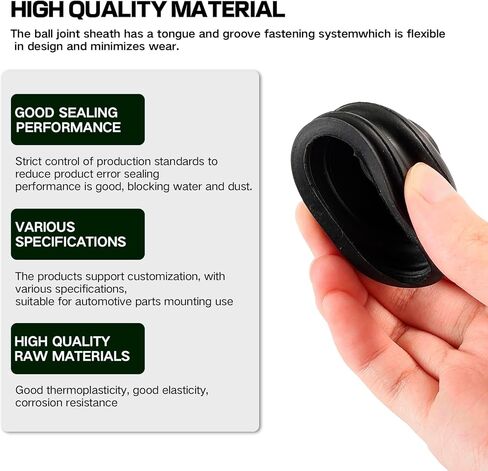 14PCS Tie Rod Boot Kit, Universal Inner Tie Rod Boot & Ball Joint Dust Cover, Heavy Duty Rubber Tie Rod End Boots,Durable Steering Protection Accessories for Cars, SUVs, Trucks in Kuwait