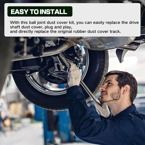 14PCS Tie Rod Boot Kit, Universal Inner Tie Rod Boot & Ball Joint Dust Cover, Heavy Duty Rubber Tie Rod End Boots,Durable Steering Protection Accessories for Cars, SUVs, Trucks in Kuwait