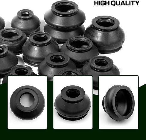 14PCS Tie Rod Boot Kit, Universal Inner Tie Rod Boot & Ball Joint Dust Cover, Heavy Duty Rubber Tie Rod End Boots,Durable Steering Protection Accessories for Cars, SUVs, Trucks in Kuwait
