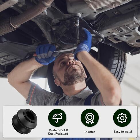 14PCS Tie Rod Boot Kit, Universal Inner Tie Rod Boot & Ball Joint Dust Cover, Heavy Duty Rubber Tie Rod End Boots,Durable Steering Protection Accessories for Cars, SUVs, Trucks in Kuwait