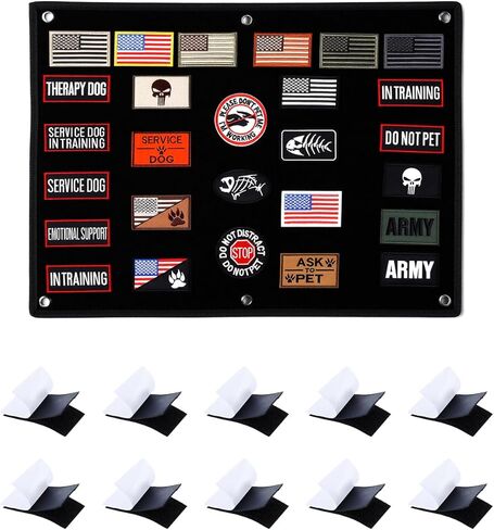 UCEC Tactical Patch Display Panel Board for Military Army Hook and Loop Emblems Organizer, 18 x 24 in Velcro Patch Board for Morale Patches, Military Patches, Velcro Patch with 10 Hook Loop Pads in Saudi Arabia