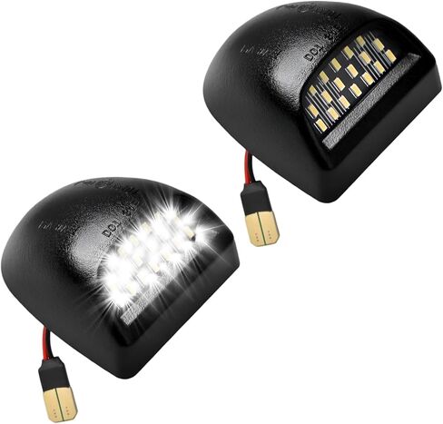 قطعتان من مجموعة مصابيح لوحة الترخيص LED الكاملة، استبدال مجموعة مصابيح علامة السيارة 6000K، مصباح اللوحة الخلفية لترخيص السيارة متوافق مع Escalade Avalanche Silverado in Kuwait