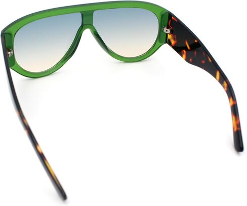SA106 Retro Bold Oversized Shield Racer Plastic Sunglasses in Saudi Arabia
