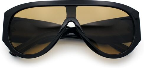 SA106 Retro Bold Oversized Shield Racer Plastic Sunglasses in Saudi Arabia