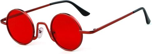 Vintage Small Round Sunglasses - Polarized UV400 Retro Metal Frame Unisex Shades in Saudi Arabia