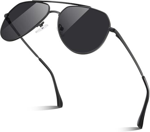 Polarized Aviator Sunglasses for Men Women, Fashion Mens Sunglasses Polarized Metal Frame Sun Glasses for Driving Fishing in Saudi Arabia
