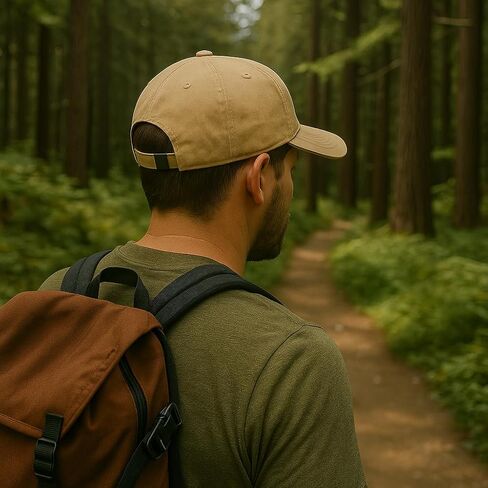 National Park Service Official Baseball Cap, Khaki Cotton, Adjustable Back Strap, One Size Fits Most, Embroidered Shield Logo in Kuwait