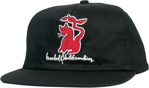 قبعة كروكيد لألواح التزلج كات سيربنت سنابباك أسود/أحمر in Kuwait