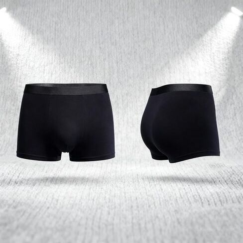 Mens Boxer Shorts 2-Pack Cotton Breathable Underwear Soft Comfortable No Itchy Tag Retro Trunks with Fly Gift Set for Men in Saudi Arabia