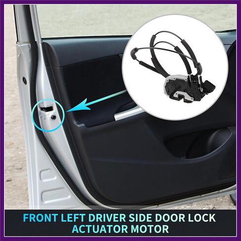 Replacement Front Left Driver Side Power Door Lock Actuator Motor with Cable for Nissan Rogue Sport 2017-2022 Door Latch Actuator Assembly No.805016MA0A Black Premium Fit Design in Kuwait