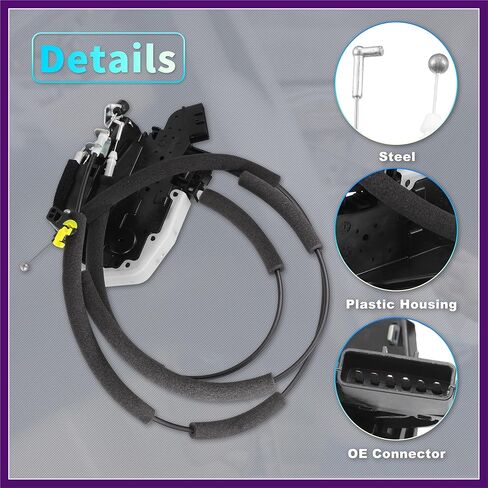 Replacement Front Left Driver Side Power Door Lock Actuator Motor with Cable for Nissan Rogue Sport 2017-2022 Door Latch Actuator Assembly No.805016MA0A Black Premium Fit Design in Kuwait