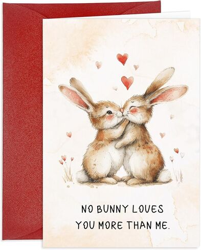 Easter Cards with Envelope Funny Easter Cards for Wife Easter Cards for Husband Romantic anniversary Card Funny Animal Pun Easter Card for Girlfriend Boyfriend Birthday Card for Daughter Son in Kuwait
