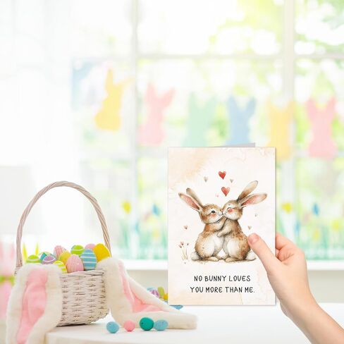 Easter Cards with Envelope Funny Easter Cards for Wife Easter Cards for Husband Romantic anniversary Card Funny Animal Pun Easter Card for Girlfriend Boyfriend Birthday Card for Daughter Son in Kuwait