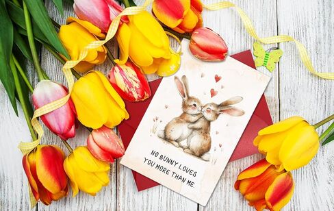 Easter Cards with Envelope Funny Easter Cards for Wife Easter Cards for Husband Romantic anniversary Card Funny Animal Pun Easter Card for Girlfriend Boyfriend Birthday Card for Daughter Son in Kuwait