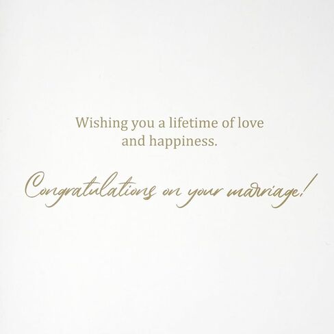 Wedding Card for Bride and Groom-Elegant Bridal Shower & Engagement Card, Congratulations Greeting Card for Bride to Be, Wedding Gifts for Couples (Bridal Bouquet) in Kuwait