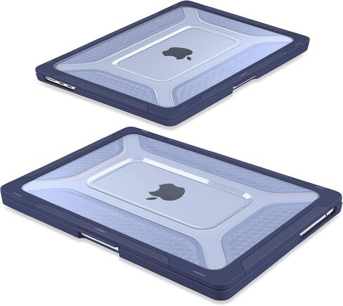 Batianda Upgraded Heavy Duty Case for MacBook Air 15 inch M5 2026 2025 M4 2024 2023 Release,Honeycomb Hybrid TPU + Matte PC Armor with Reinforced Kickstand,Stable Stand for Long Desk Work, Navy in Saudi Arabia