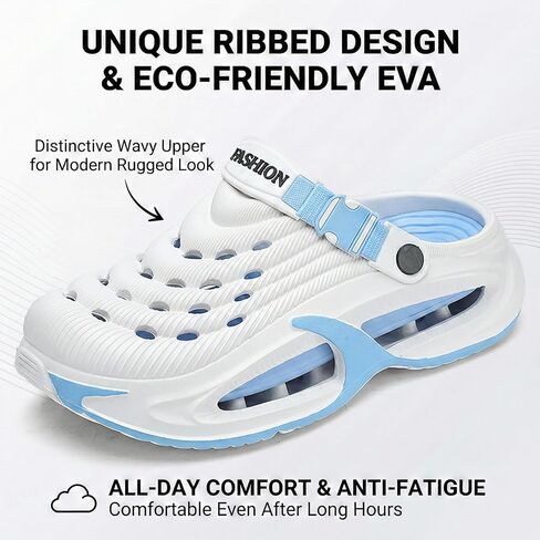 Garden Clogs Unisex Waterproof EVA Slip-On Shoes with Arch Support in Kuwait