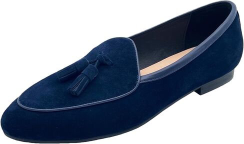 Justar Men's Belgian Loafers Suede Leather Shoes Comfort Slip-Ons for Business Casual Office in Saudi Arabia