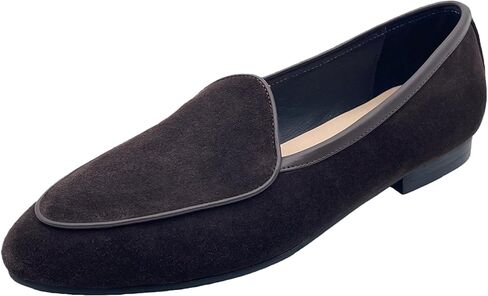 Justar Men's Belgian Loafers Suede Leather Shoes Comfort Slip-Ons for Business Casual Office in Saudi Arabia