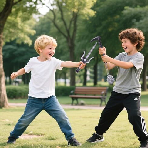 مجموعة أسلحة لعبة محارب النينجا التأثيرية للأطفال، لعبة تظاهر النينجا، ملحقات أزياء المعارك للأطفال الأولاد in Kuwait