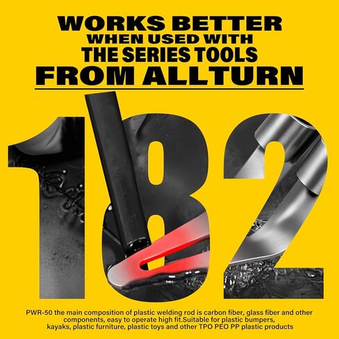 Allturn 182PK Plastic Welding Rods For Repairing Plastic Bumpers,Kayaks,And Other Plastic Products. in Kuwait
