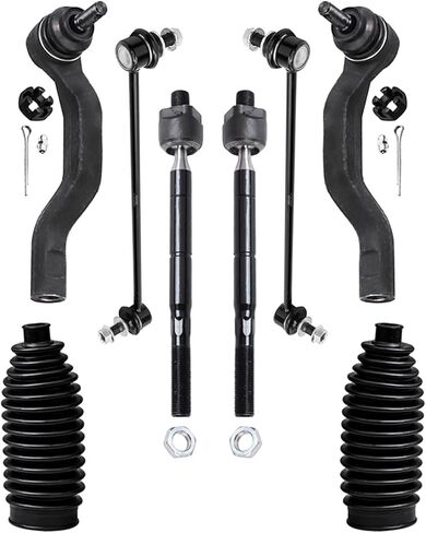 Detroit Axle - 8pc Front Suspension Kit for Toyota RAV4 2006-2018, 4 Inner & Outer Tie Rod End Links 2 Sway Bar Links 2 Boots 2007 2008 2009 2010 2011 2012 2013 2014 2015 2016 2017 Replacement in Saudi Arabia